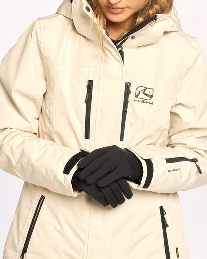 Campera Abrigo Snow Rusty Feelin Womens Snow Jacket Ld Oatmilk