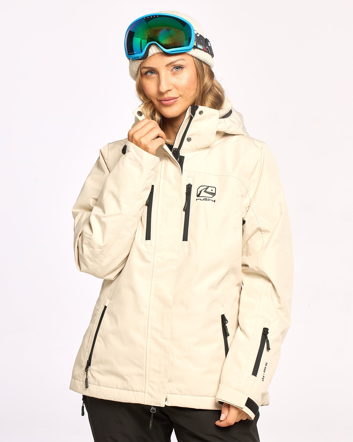 Campera Abrigo Snow Rusty Feelin Womens Snow Jacket Ld Oatmilk