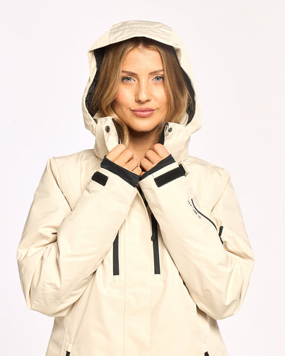 Campera Abrigo Snow Rusty Feelin Womens Snow Jacket Ld Oatmilk