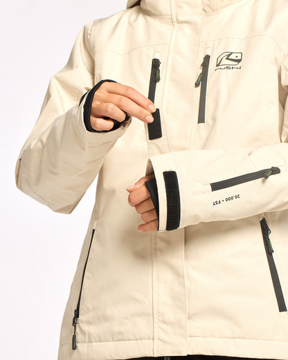 Campera Abrigo Snow Rusty Feelin Womens Snow Jacket Ld Oatmilk