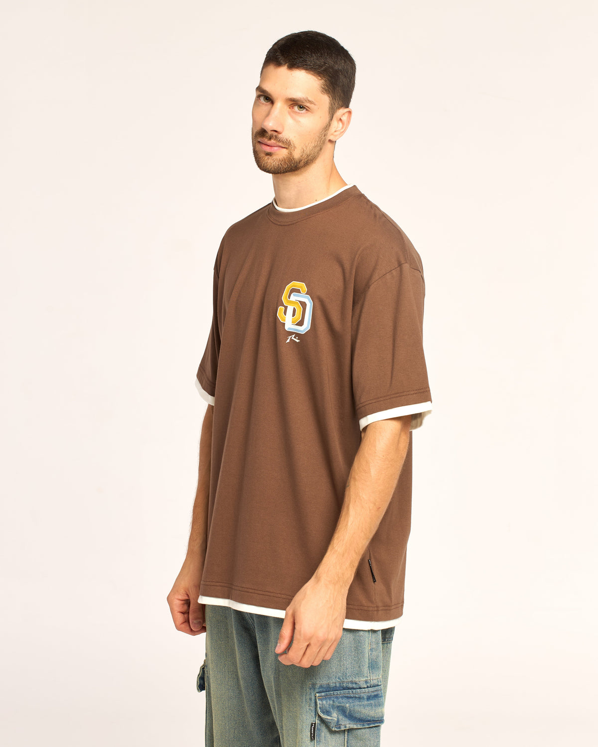Remera Mc Rusty Basewave Tee Ov Brown Java
