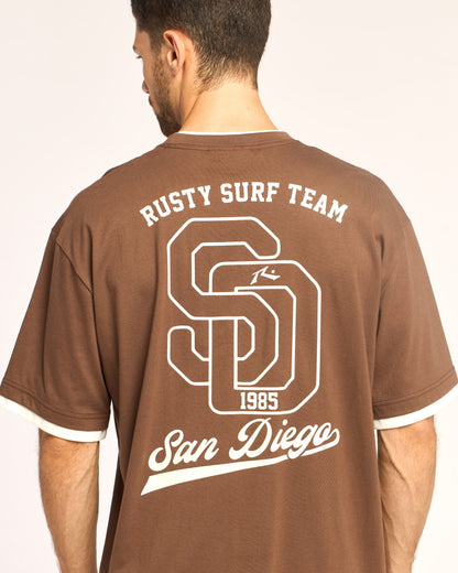 Remera Mc Rusty Basewave Tee Ov Brown Java