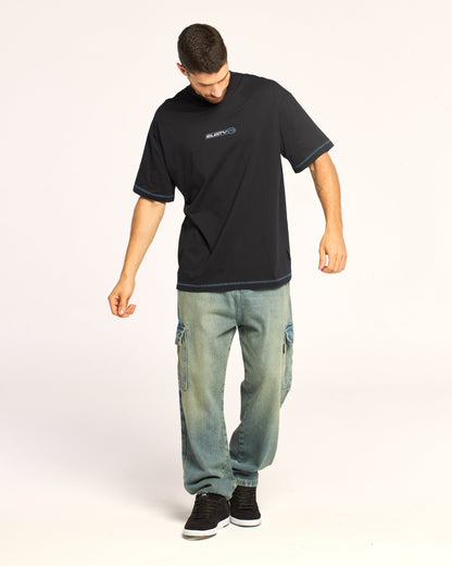 Remera Mc Rusty Bus Down Tee Ov Black