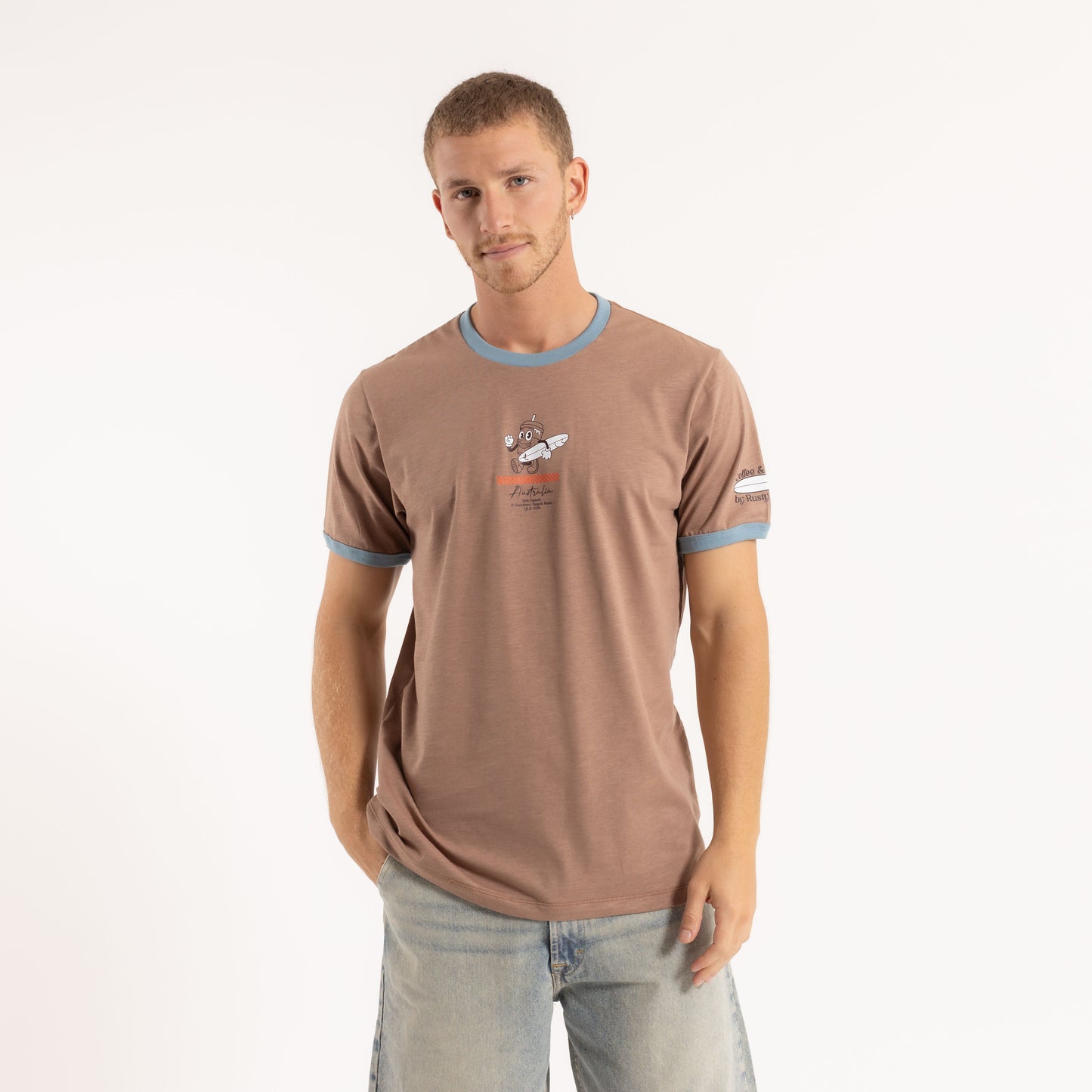 Remera Mc Rusty Coffee & Surf Tee Brown