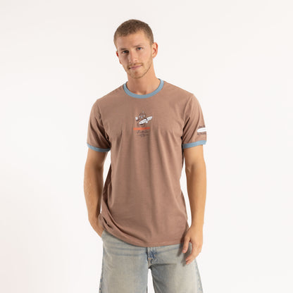 Remera Mc Rusty Coffee & Surf Tee Brown
