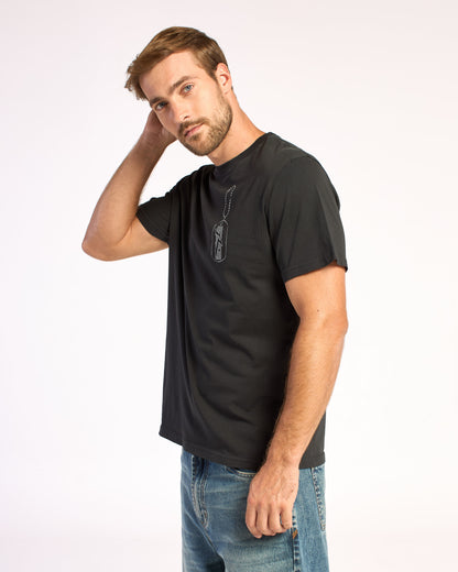 Remera Mc Rusty Dog Tag Tee St Coal