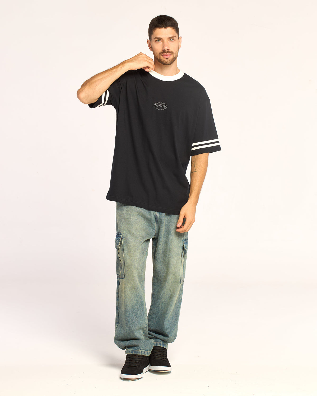 Remera Mc Rusty Domex Tee Ov Black