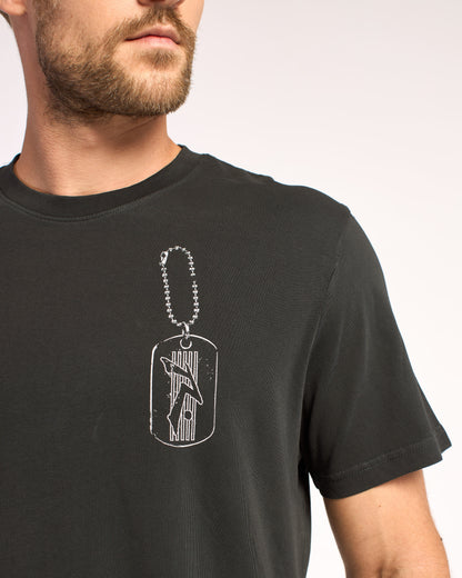 Remera Mc Rusty Dog Tag Tee St Coal