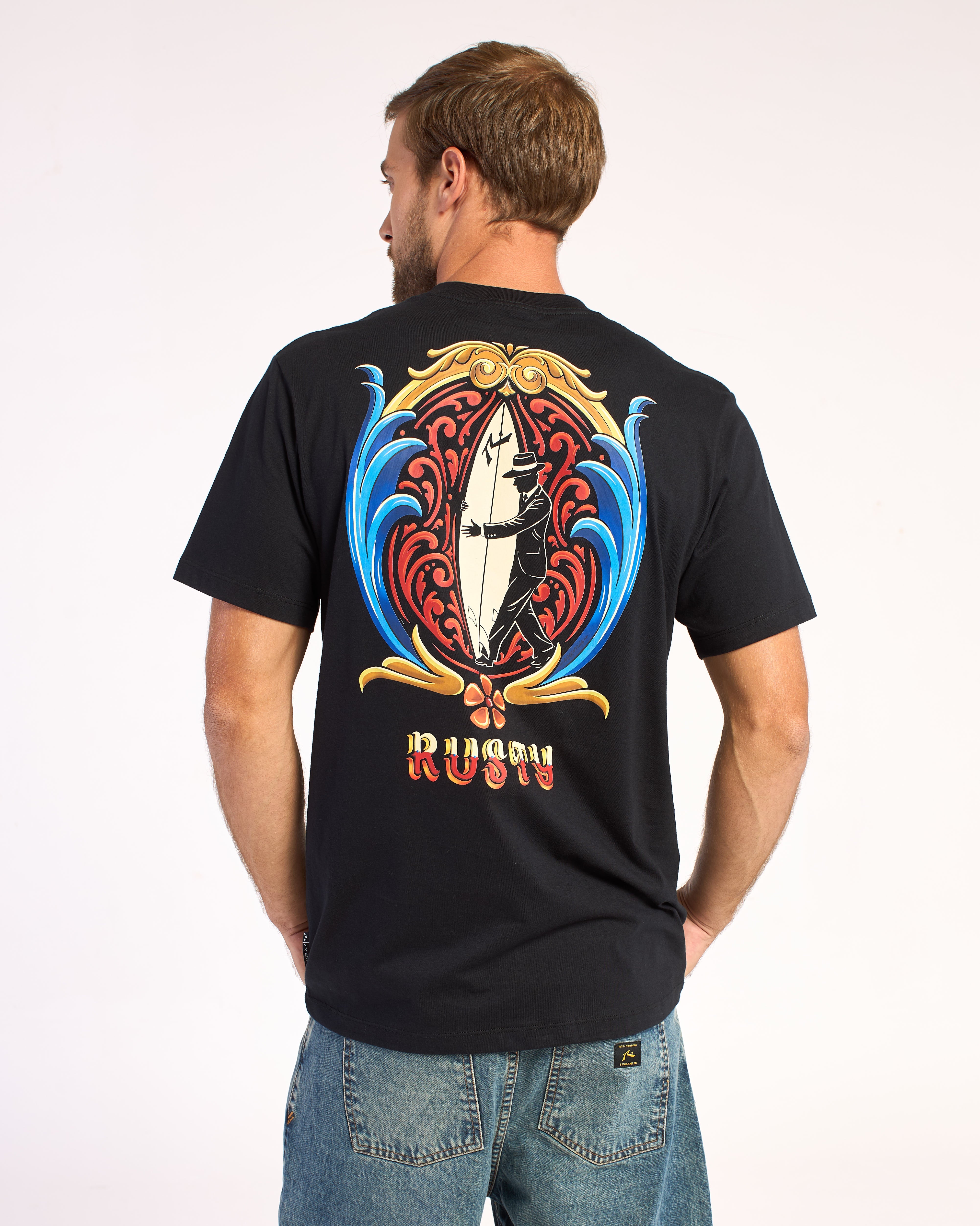Remera Mc Rusty Tango Mar Bravío Tee St Black