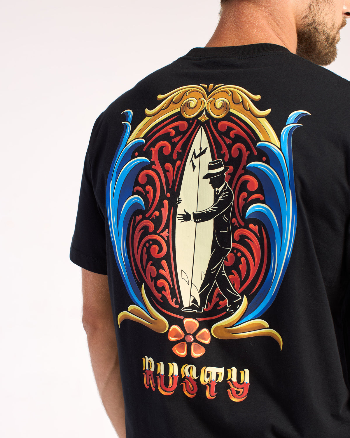 Remera Mc Rusty Tango Mar Bravío Tee St Black