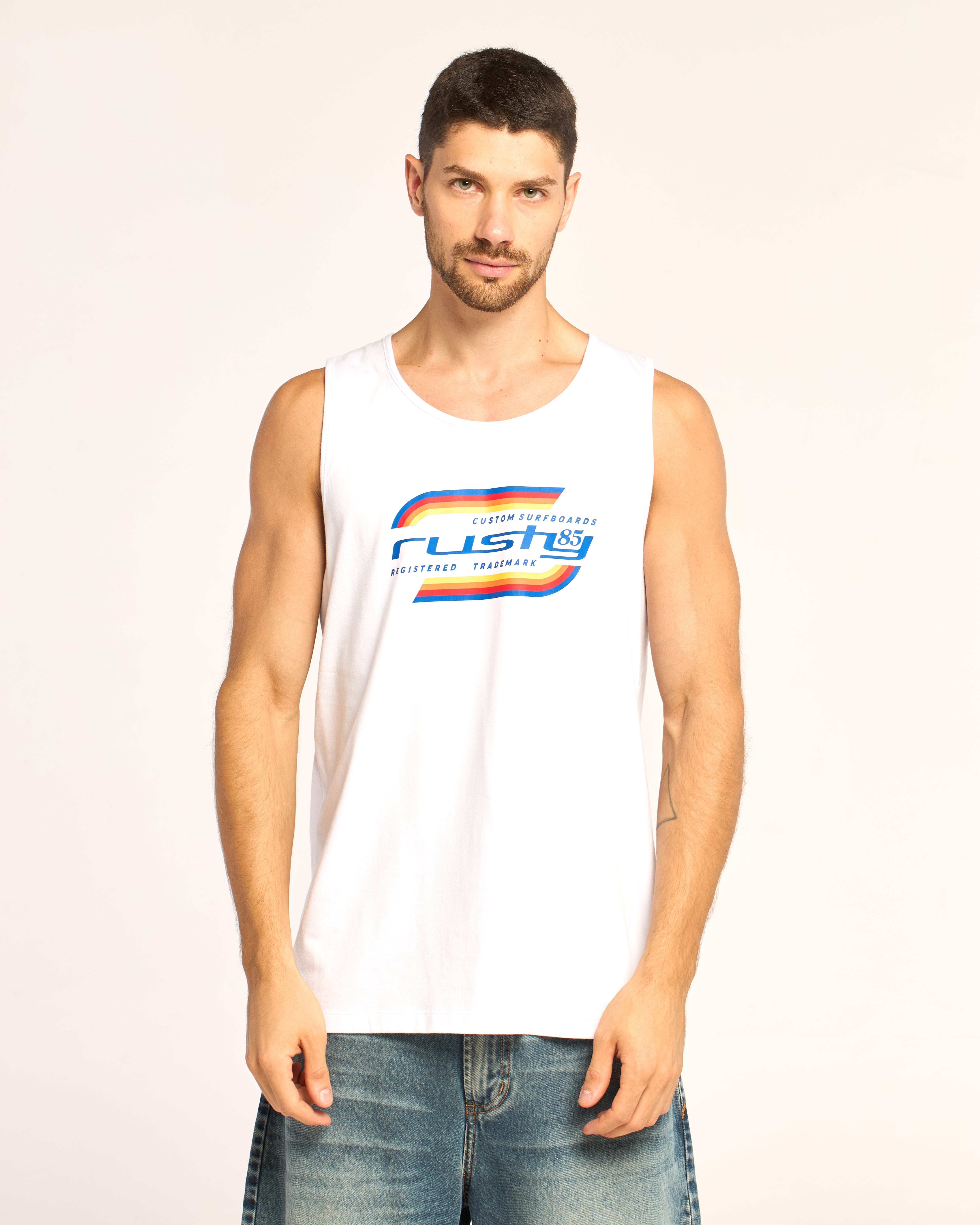 Musculosa Rusty Crocker Tank White