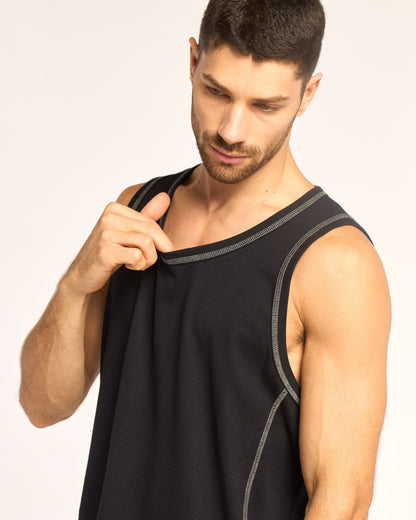Musculosa Rusty Slack Jack Tank Black