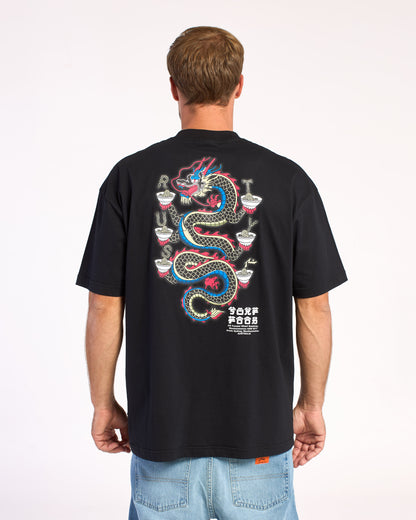 Remera Mc Rusty Ramen Dragon Tee Ov Black