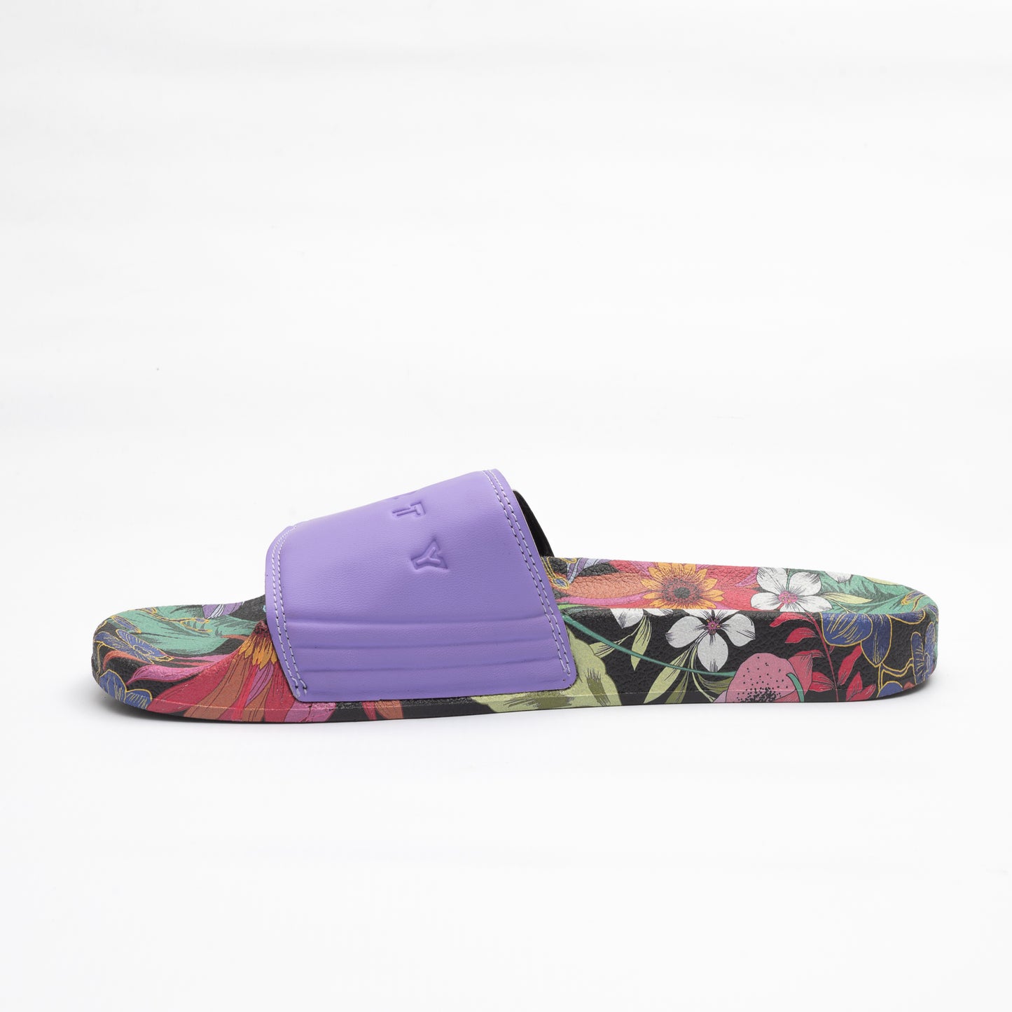 Ojotas Rusty Black Beach Palm Slide Ld Lilac