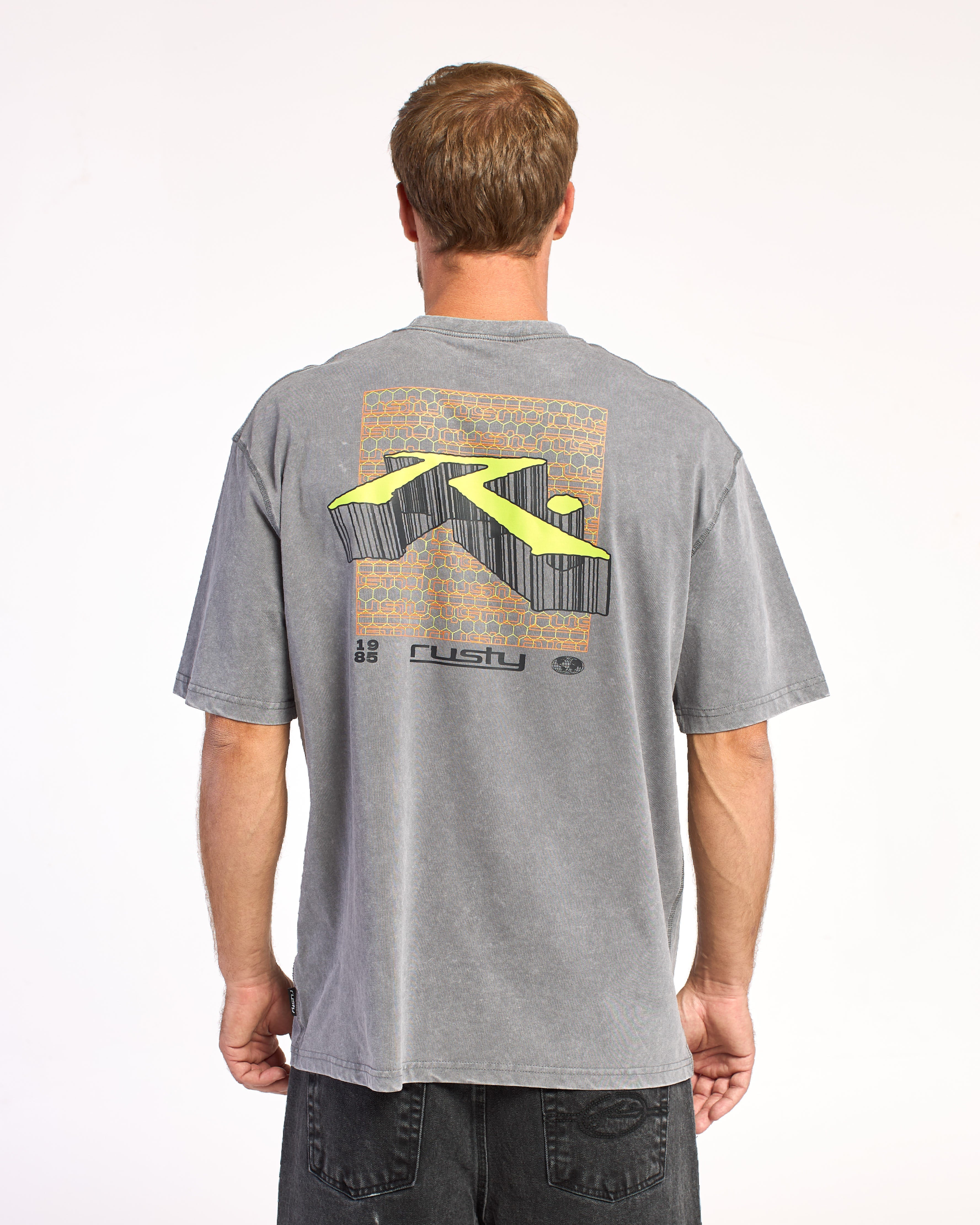 Remera Mc Rusty Max Scuare Stop Tee Rx Process Grey