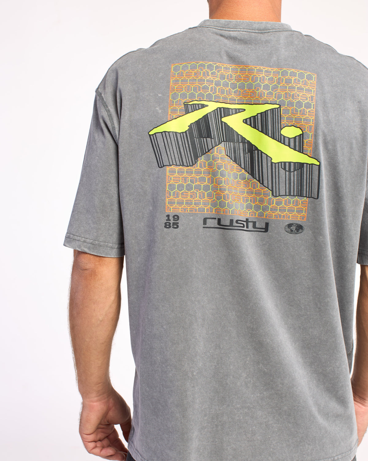 Remera Mc Rusty Max Scuare Stop Tee Rx Process Grey