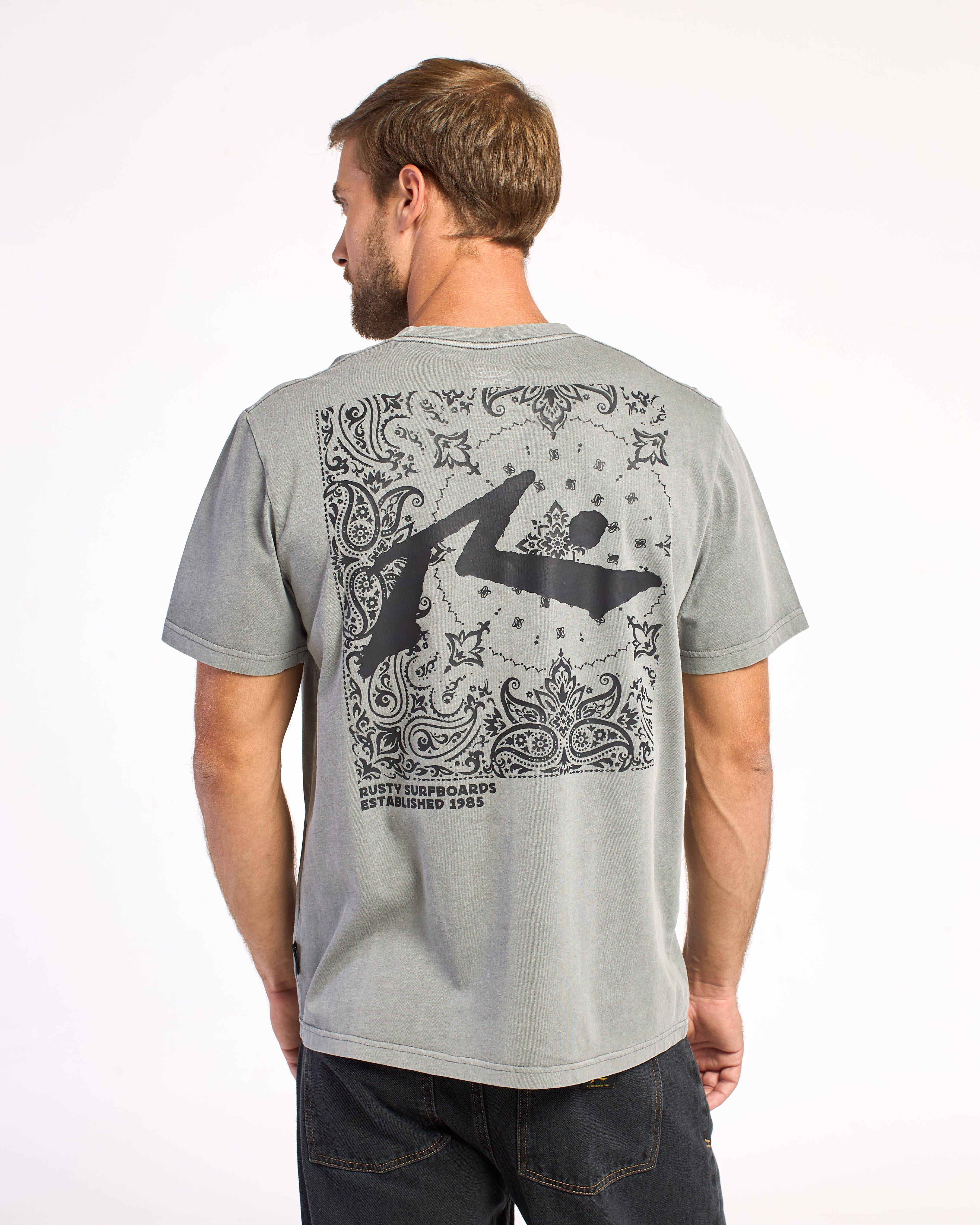 Remera Mc Rusty Bulgarous Tee St Stone Grey