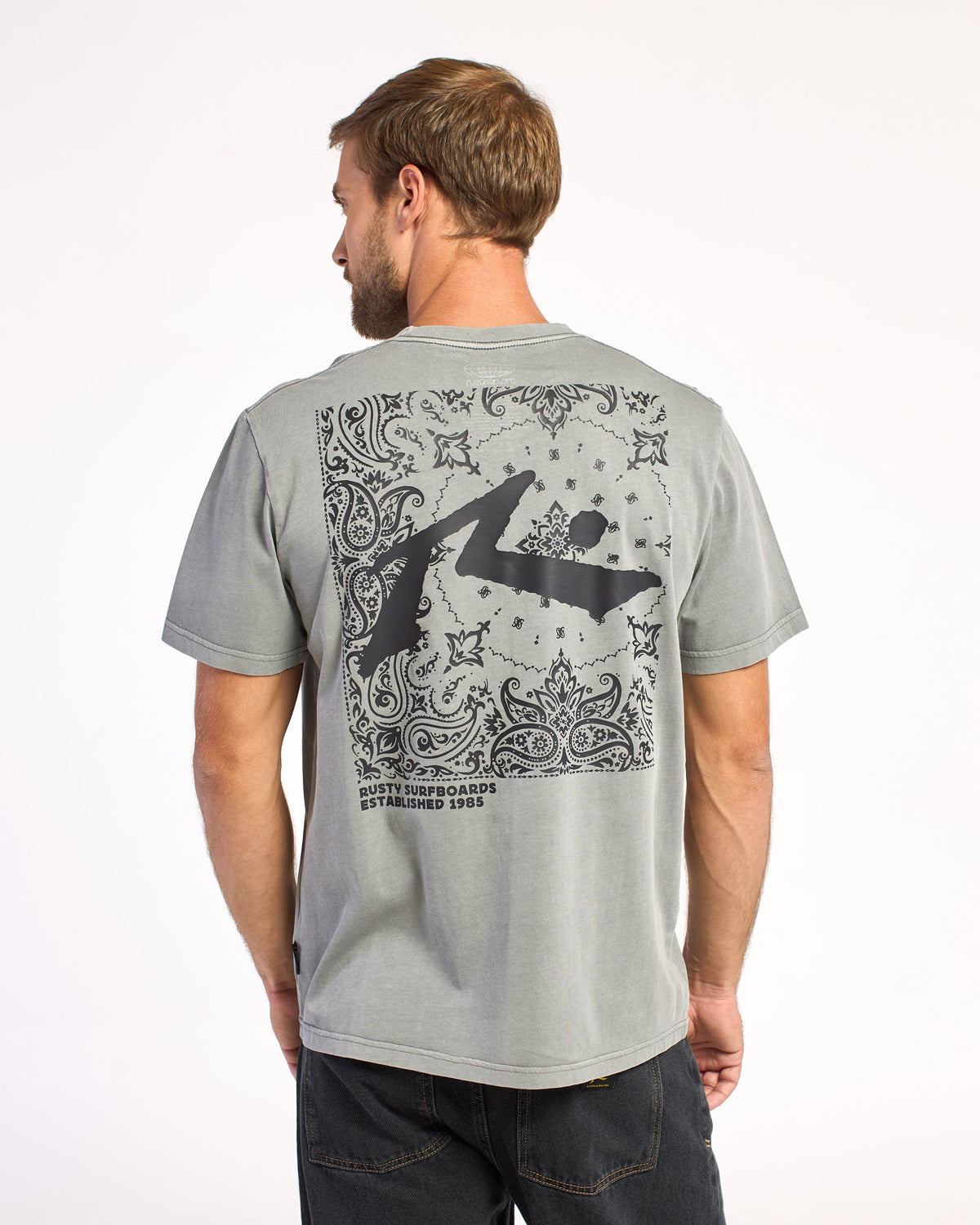 Remera Mc Rusty Bulgarous Tee St Stone Grey