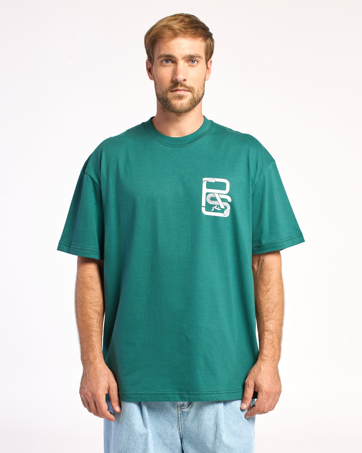 Remera Mc Rusty Snakers Tee Ov Green Bel