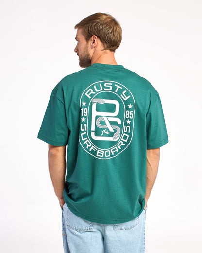 Remera Mc Rusty Snakers Tee Ov Green Bel