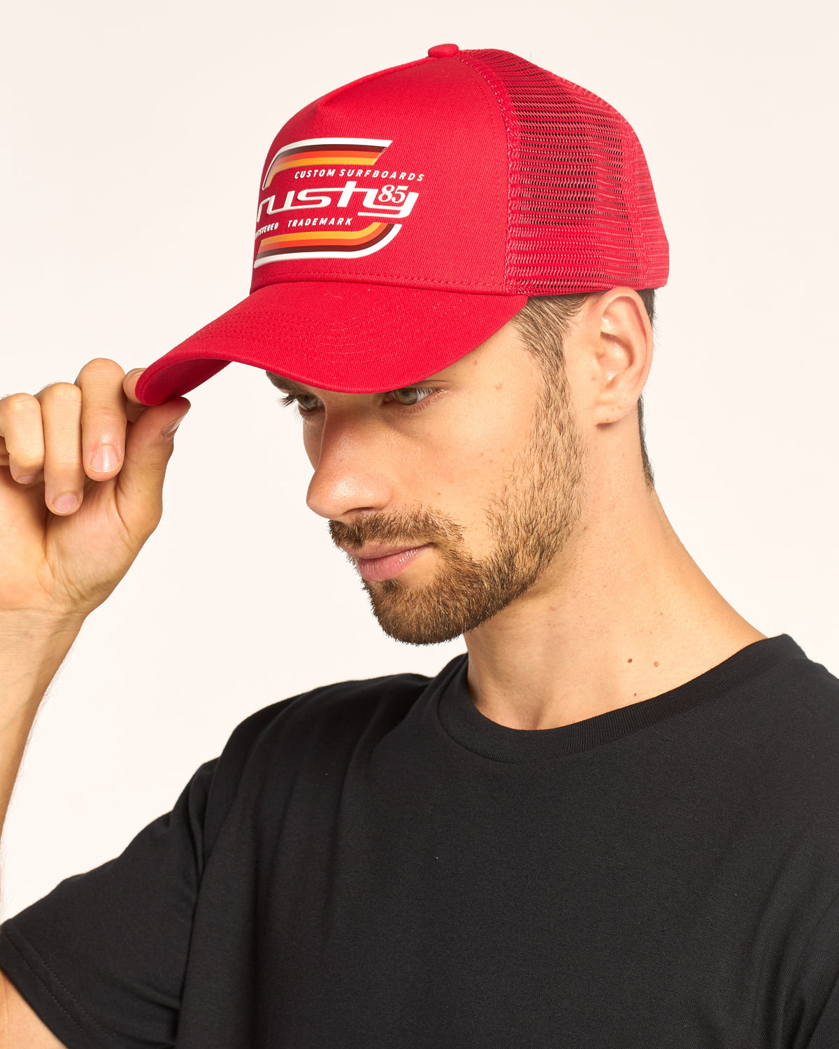 Gorra Rusty Crocker Trucker Cap Red