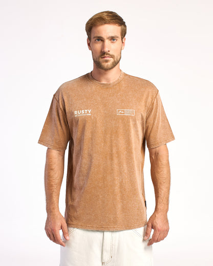 Remera Mc Rusty Lukari Tee Rx Process Brown