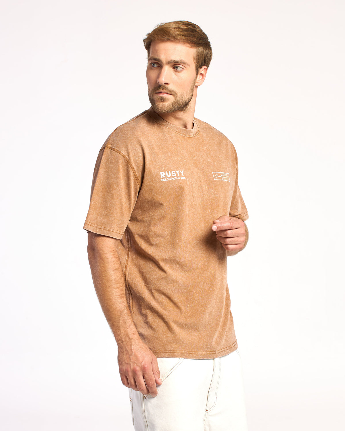 Remera Mc Rusty Lukari Tee Rx Process Brown
