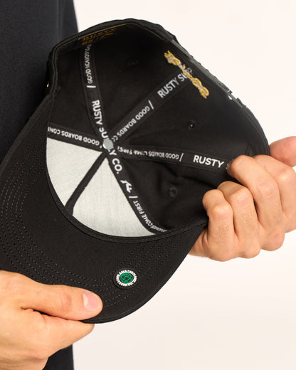 Gorra Rusty Texel Snapback Cap Black