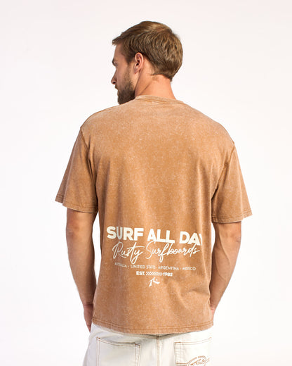 Remera Mc Rusty Lukari Tee Rx Process Brown