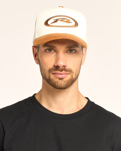Gorra Rusty Orbit Cord 6 Panel Cap Tobacco