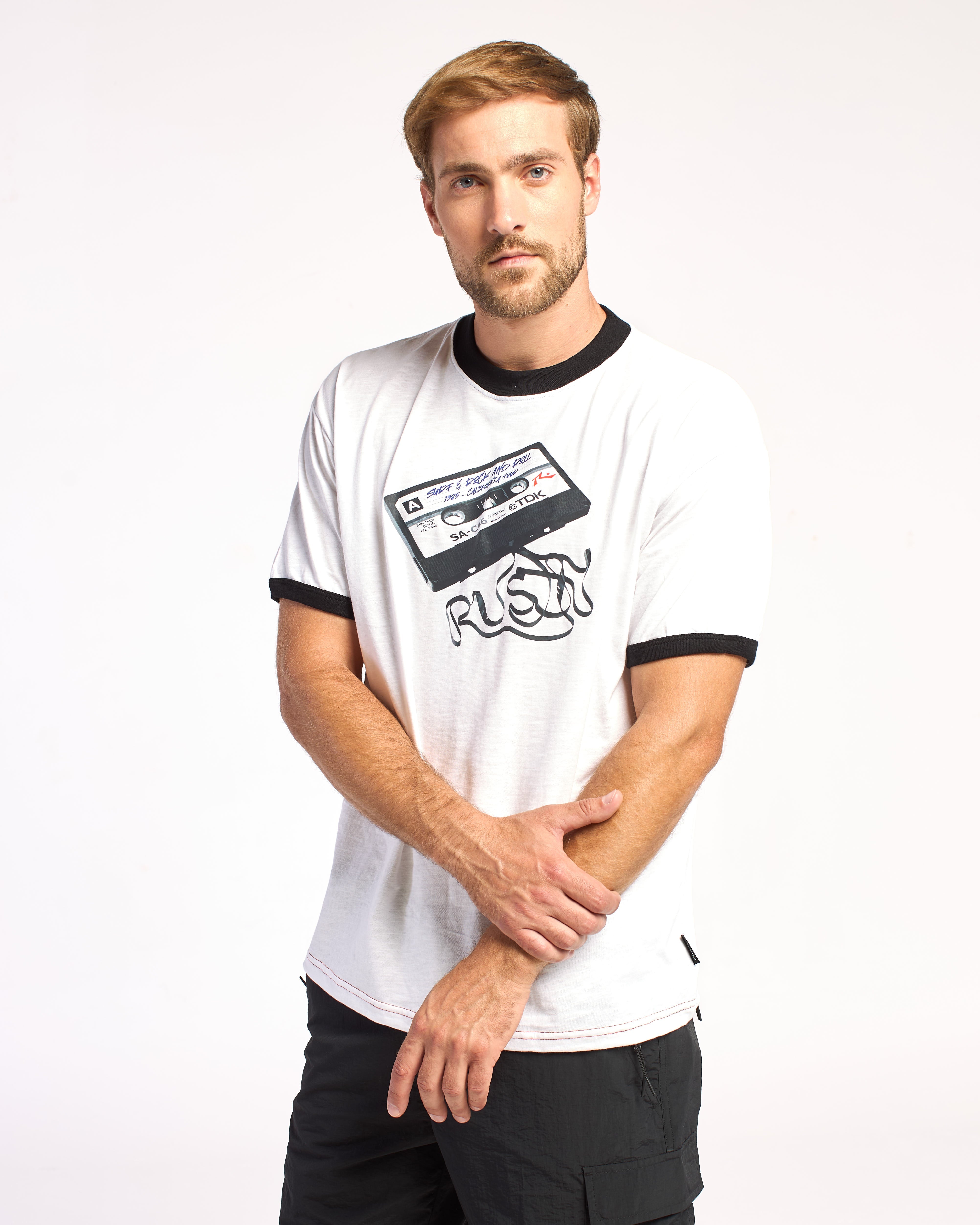 Remera Mc Rusty Faustopape Tee Rx Off White