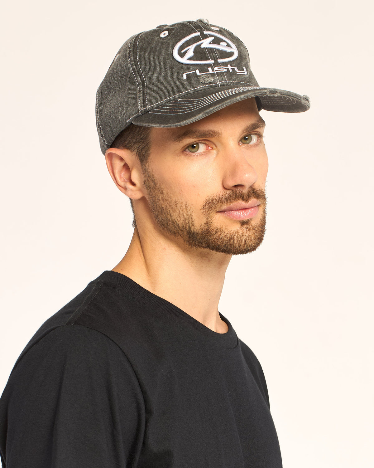 Gorra Rusty Split Seam Dad Cap Process Black