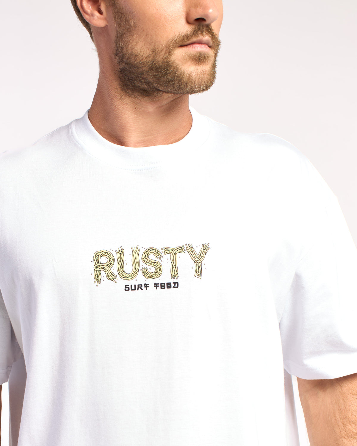 Remera Mc Rusty Ramen Dragon Tee Ov White