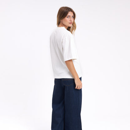 Remera Mc Rusty Essentials Crop Boxy Fit Tee Ld Off White