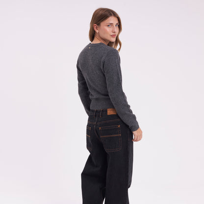 Sweater Rusty Rusty Academy Cardigan Charcoal/Marle