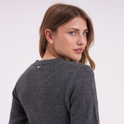 Sweater Rusty Rusty Academy Cardigan Charcoal/Marle