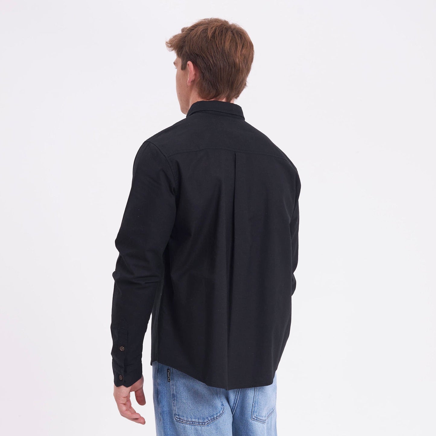 Camisa Ml Rusty Overtone Long Sleeve Linen Shirt Black