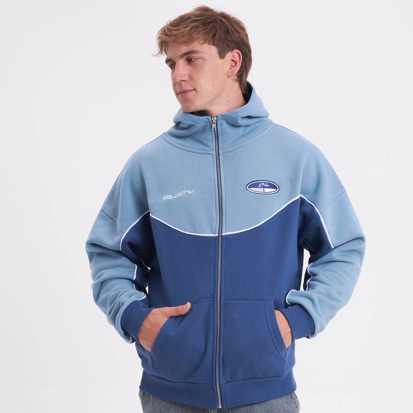 Campera Canguro Rusty Sound System Zh Atlantic Blue