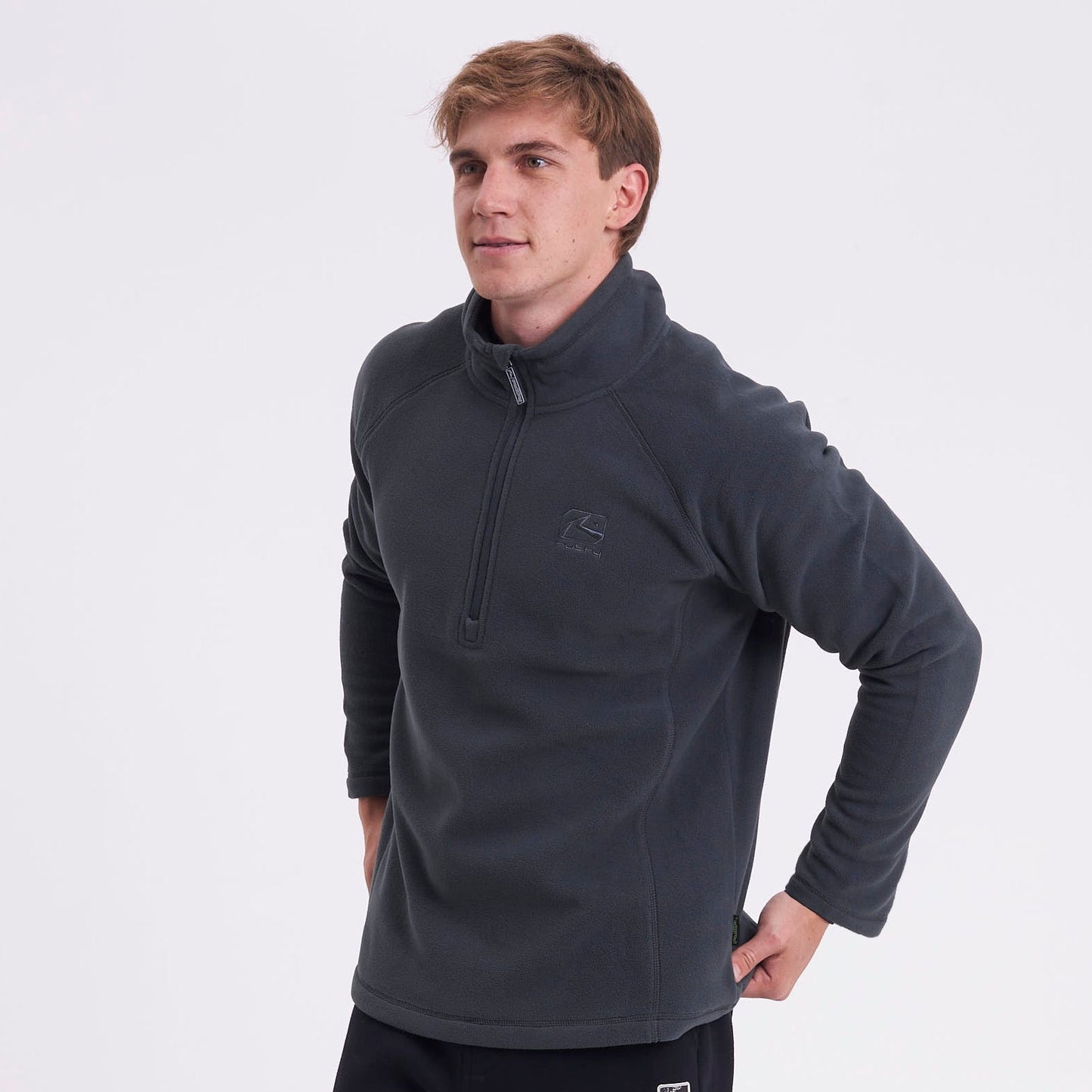 Polar Rusty Gravity Half Zip Micropolar Grey