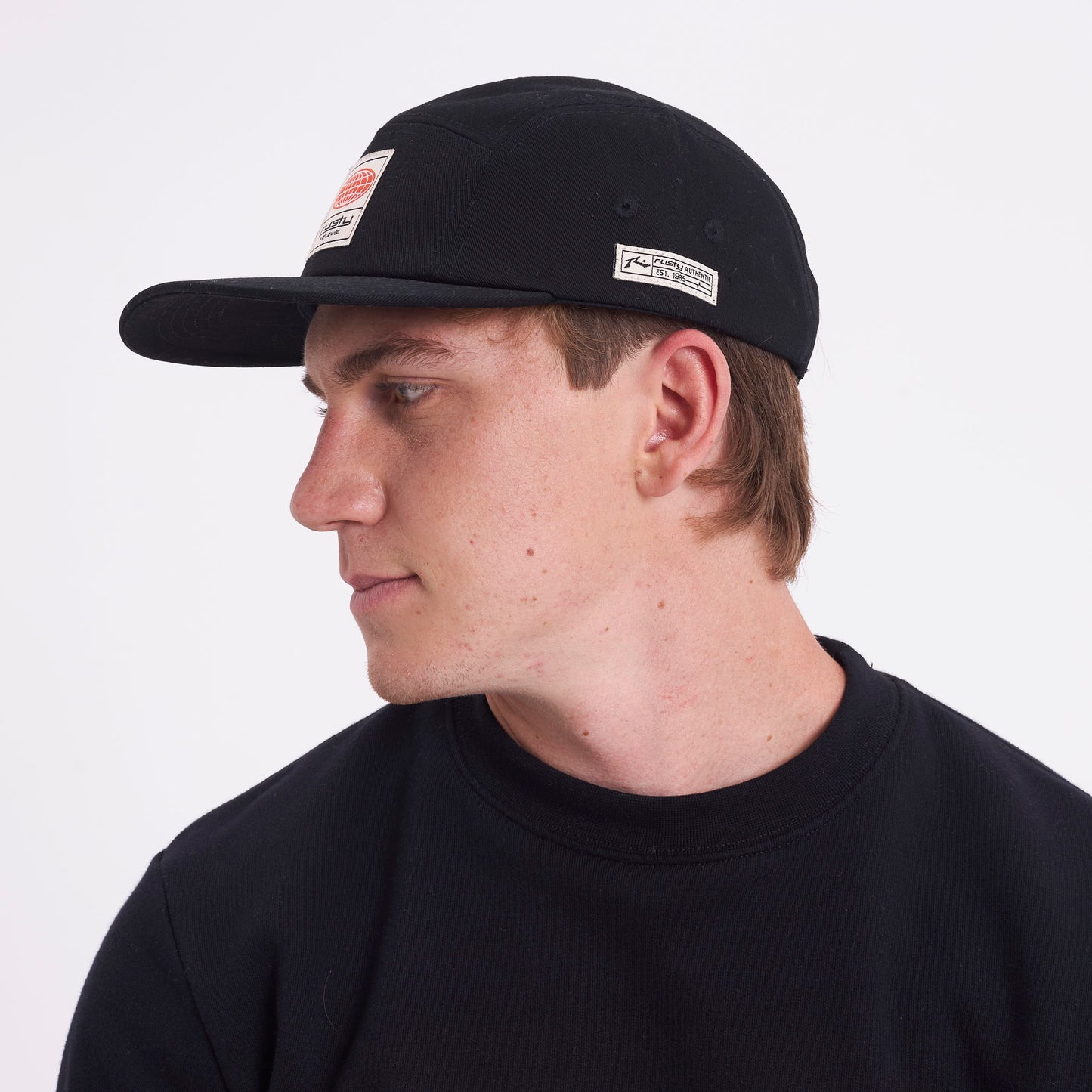 Gorra Rusty Jealous Five Panels Cap Black