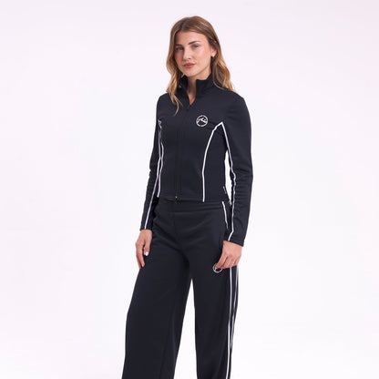 Campera Canguro Rusty Creep Zip Through Ld Black