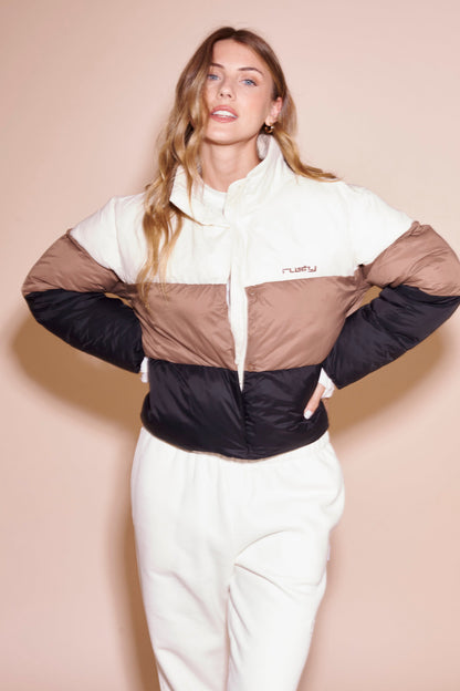 Campera Abrigo Rusty Summit Puffer Ld Multi