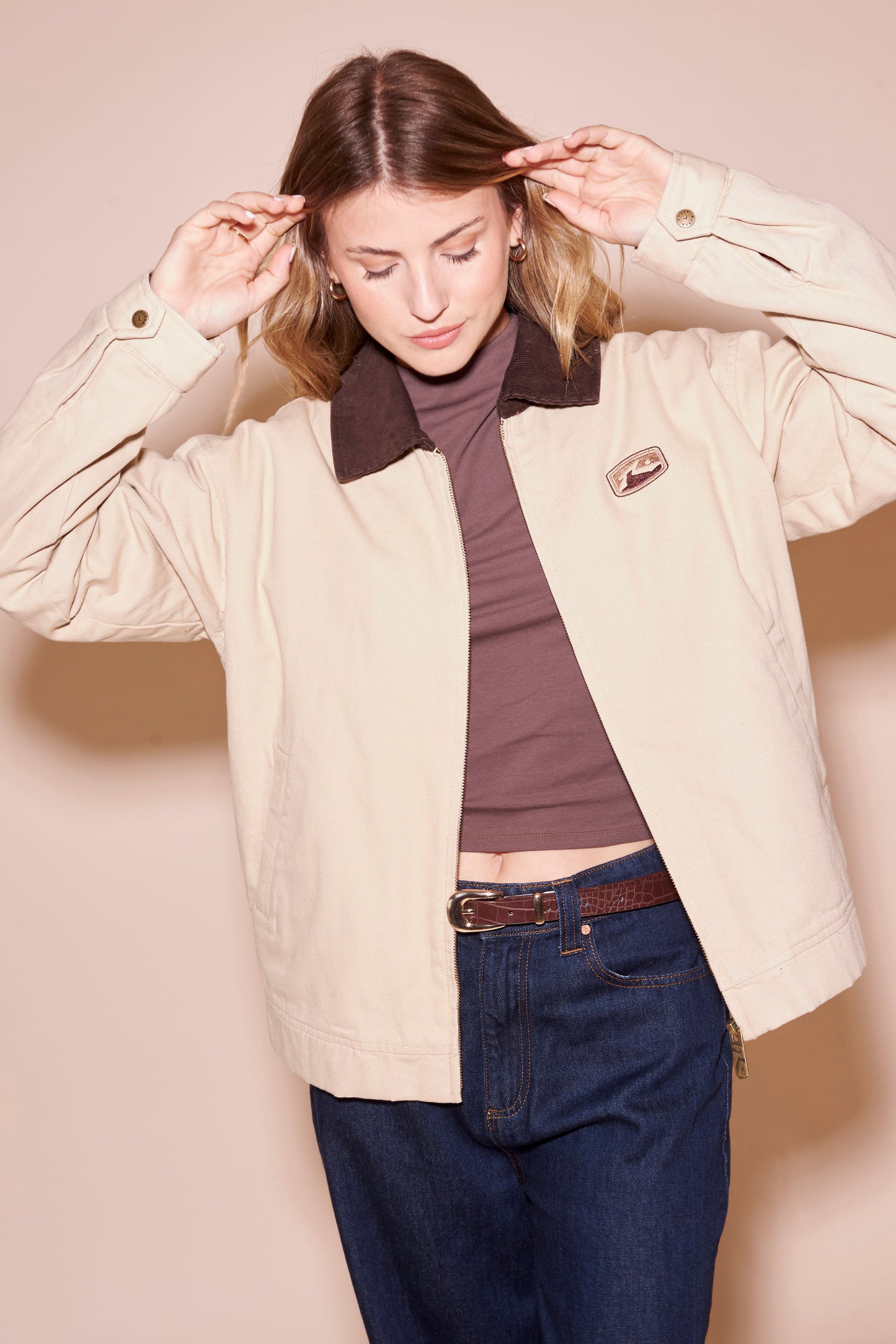 Campera Abrigo Rusty Dakota Jacket Ld Oatmilk