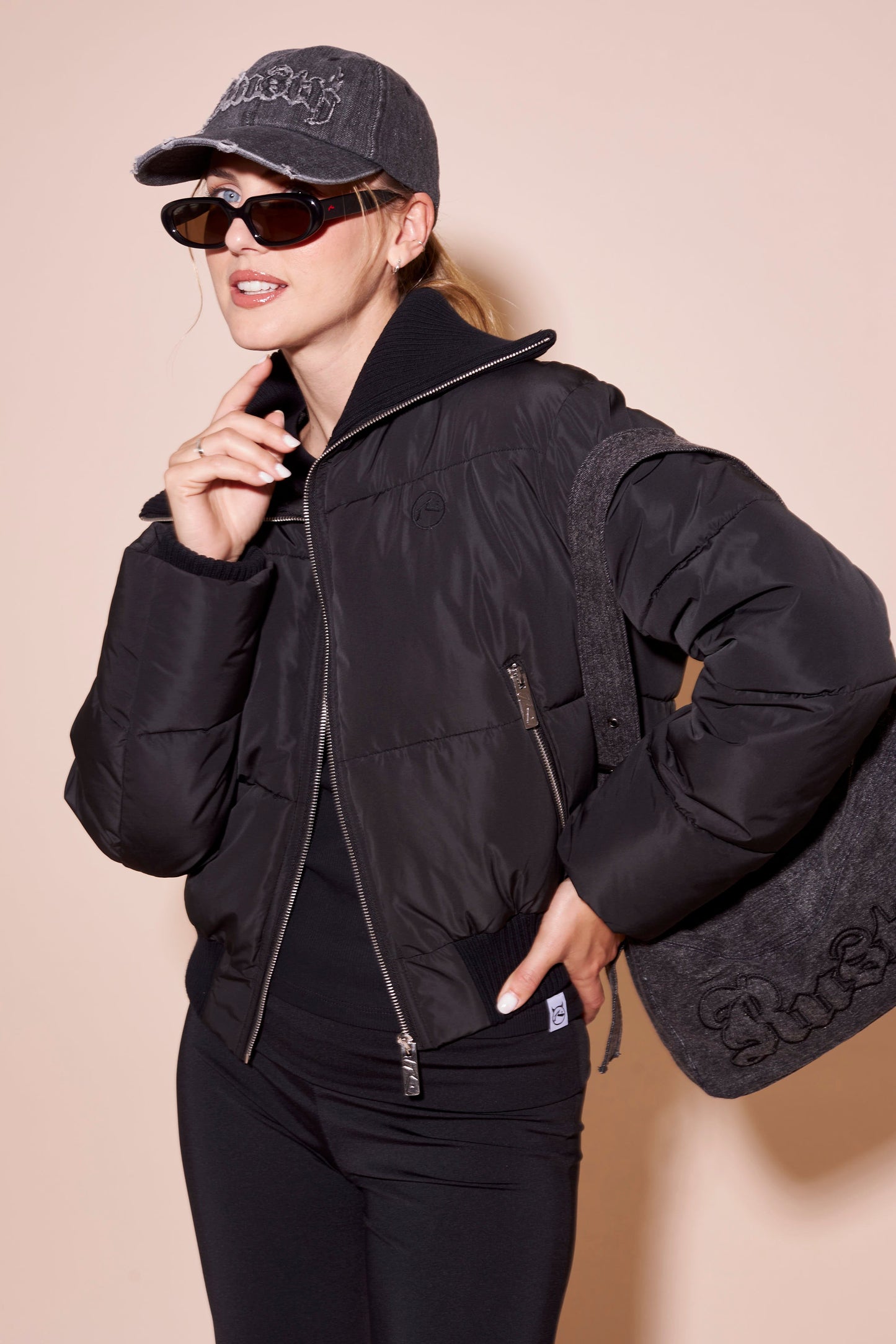 Campera Abrigo Rusty Marry On Puffer Coat Ld Black