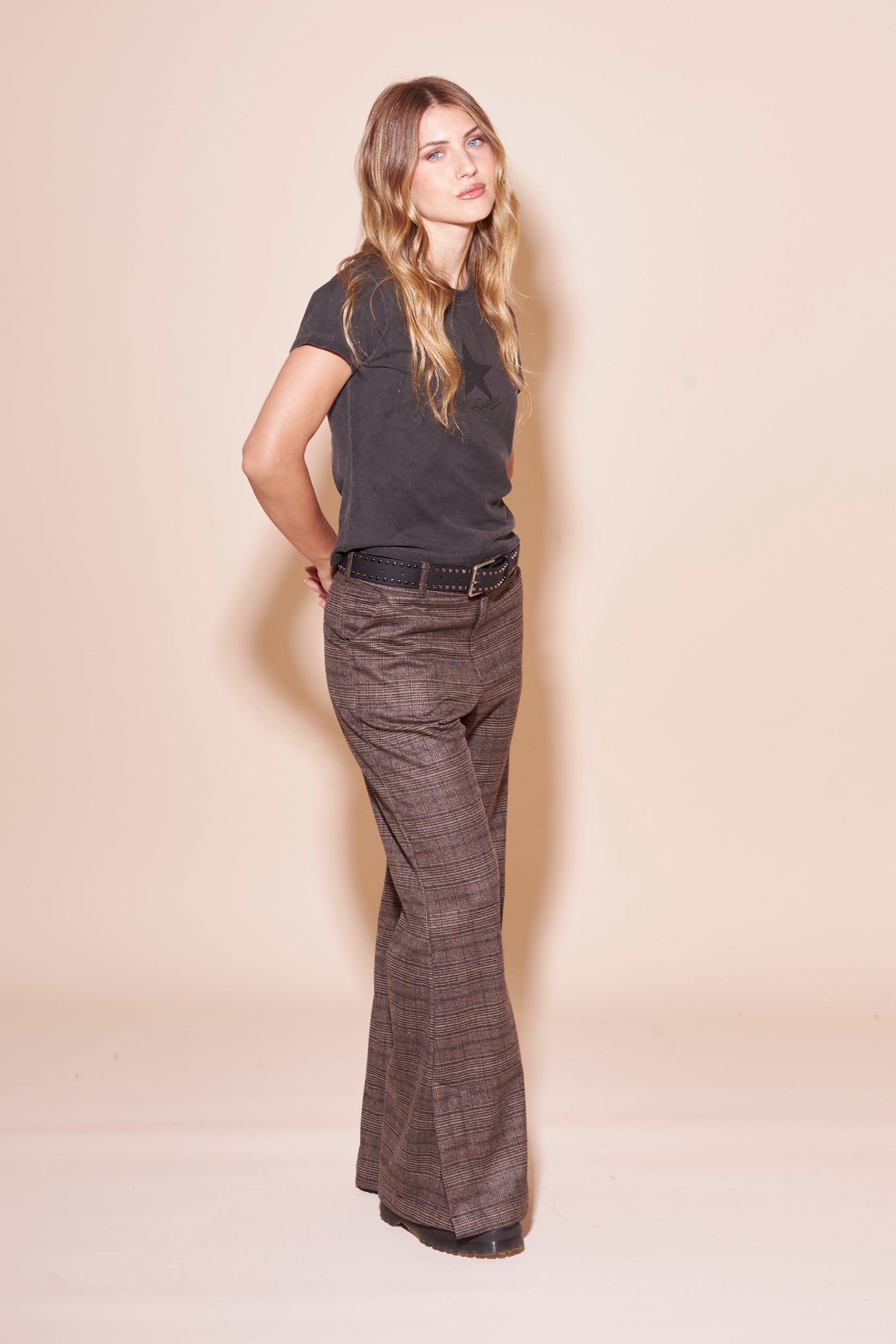 Pantalon Rusty Finance Low Rise Suit Pant Ld Chocolate