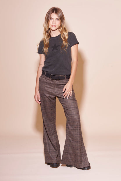 Pantalon Rusty Finance Low Rise Suit Pant Ld Chocolate