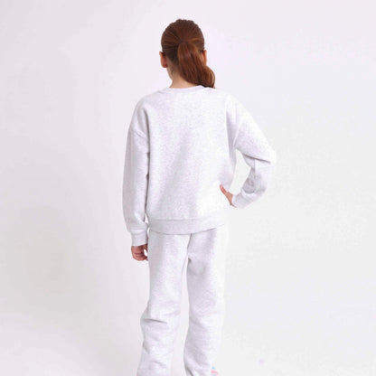 Buzo Rusty Girls Team Varsity Crew Fleece Ecru Marle