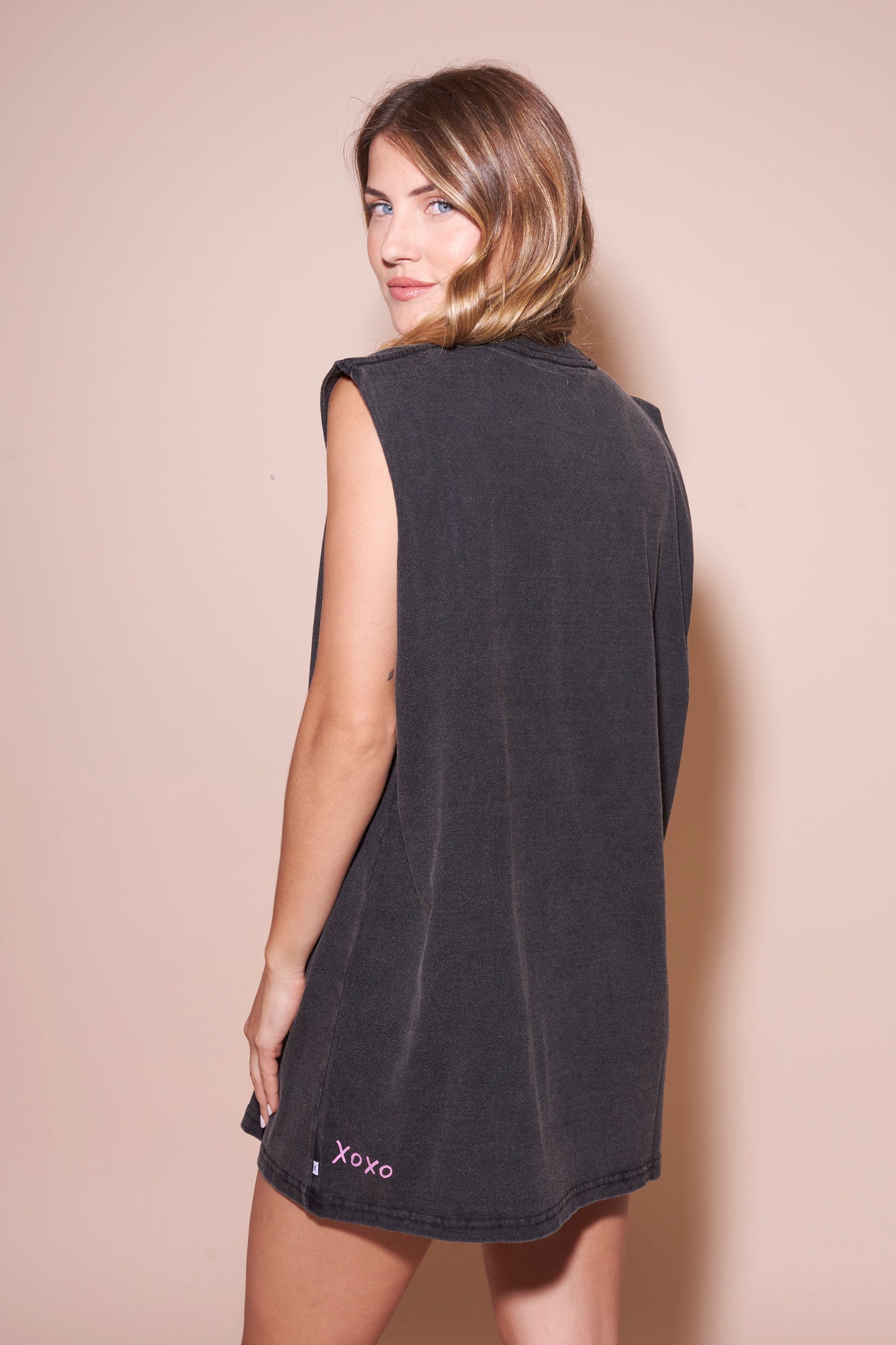 Vestido Rusty Vacation Days Dress Ld Vintage Black