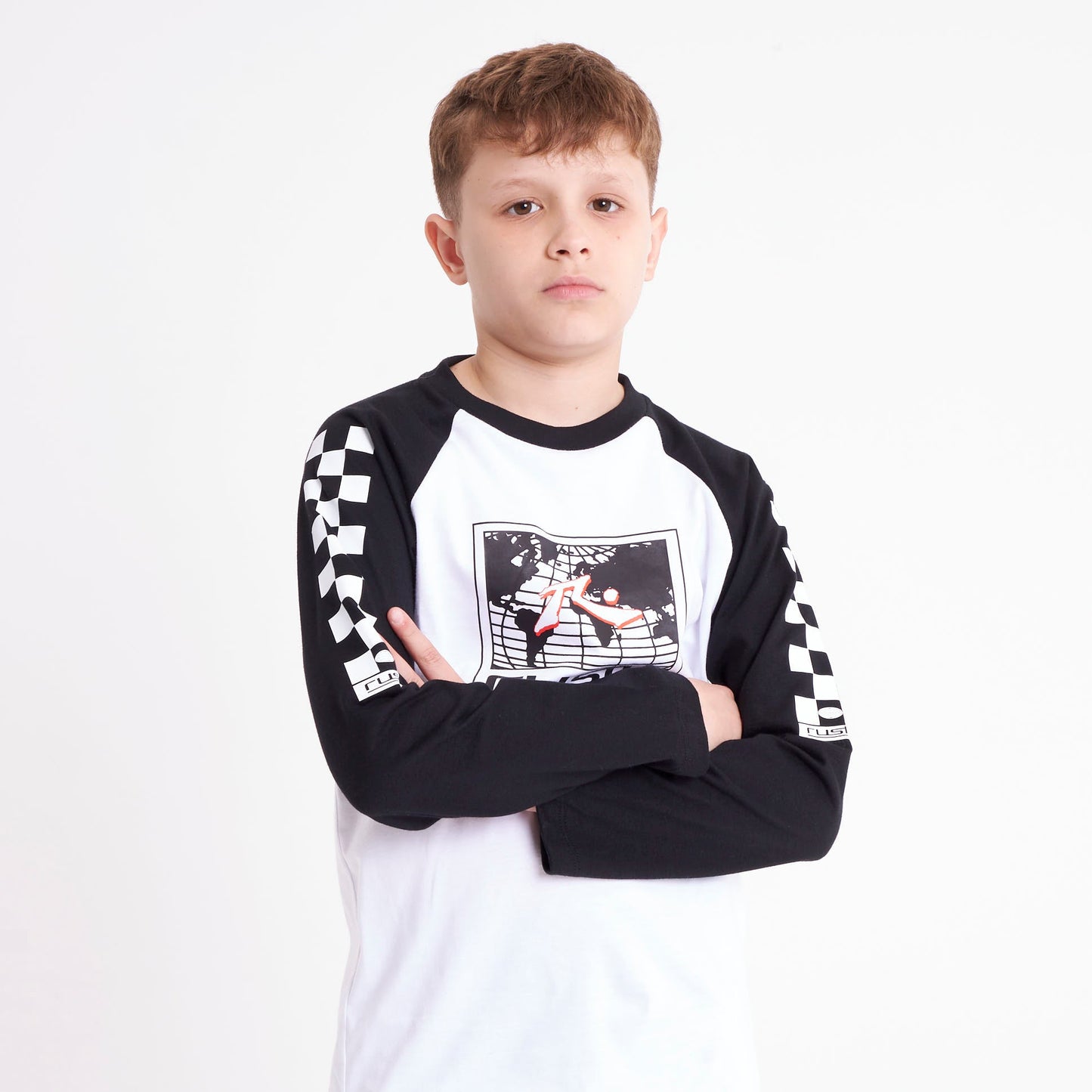 Remera Ml Rusty Tournament Ls Tee Jr White/Black