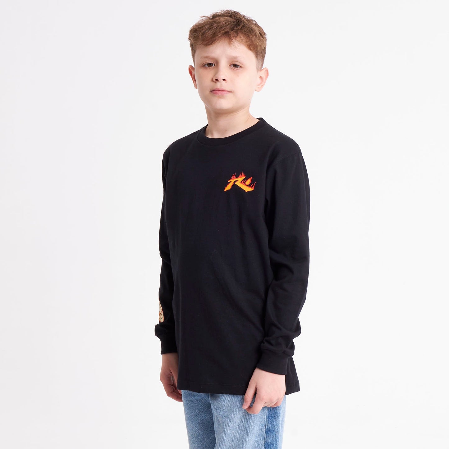 Remera Ml Rusty On Fire Ls Tee Jr Black